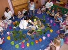 Olsztyn - wolontariusze zapoznali dzieci z Zespołu Placówek Edukacyjnych z tematyką ekologii i zdrowego odżywiania