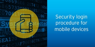 Security login procedure for mobile devices
