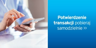 Postaw na samoobsługę i samodzielnie pobierz potwierdzenie realizacji
transakcji w systemie CitiDirect bez konieczności kontaktu
z przedstawicielem Banku.